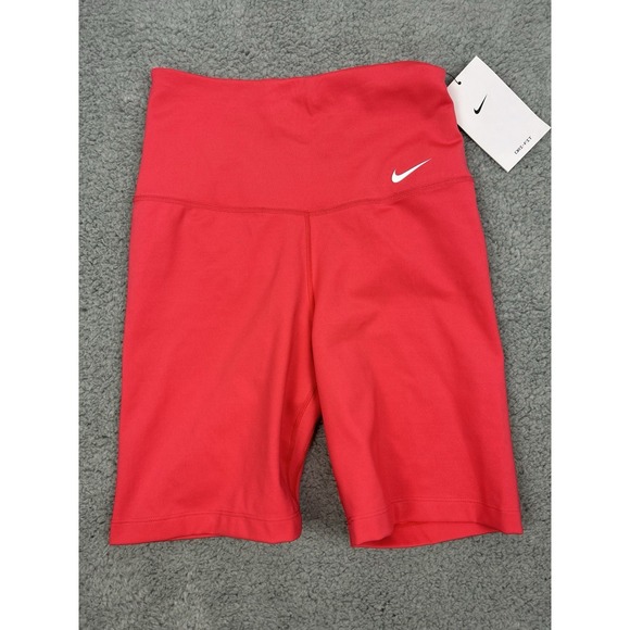 Nike Pants - Nike One Womens Size XS Tight Fit High Rise 7" Length Shorts Pink DV9022-648